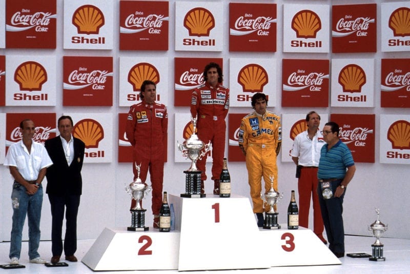 1988 BRA GP podium