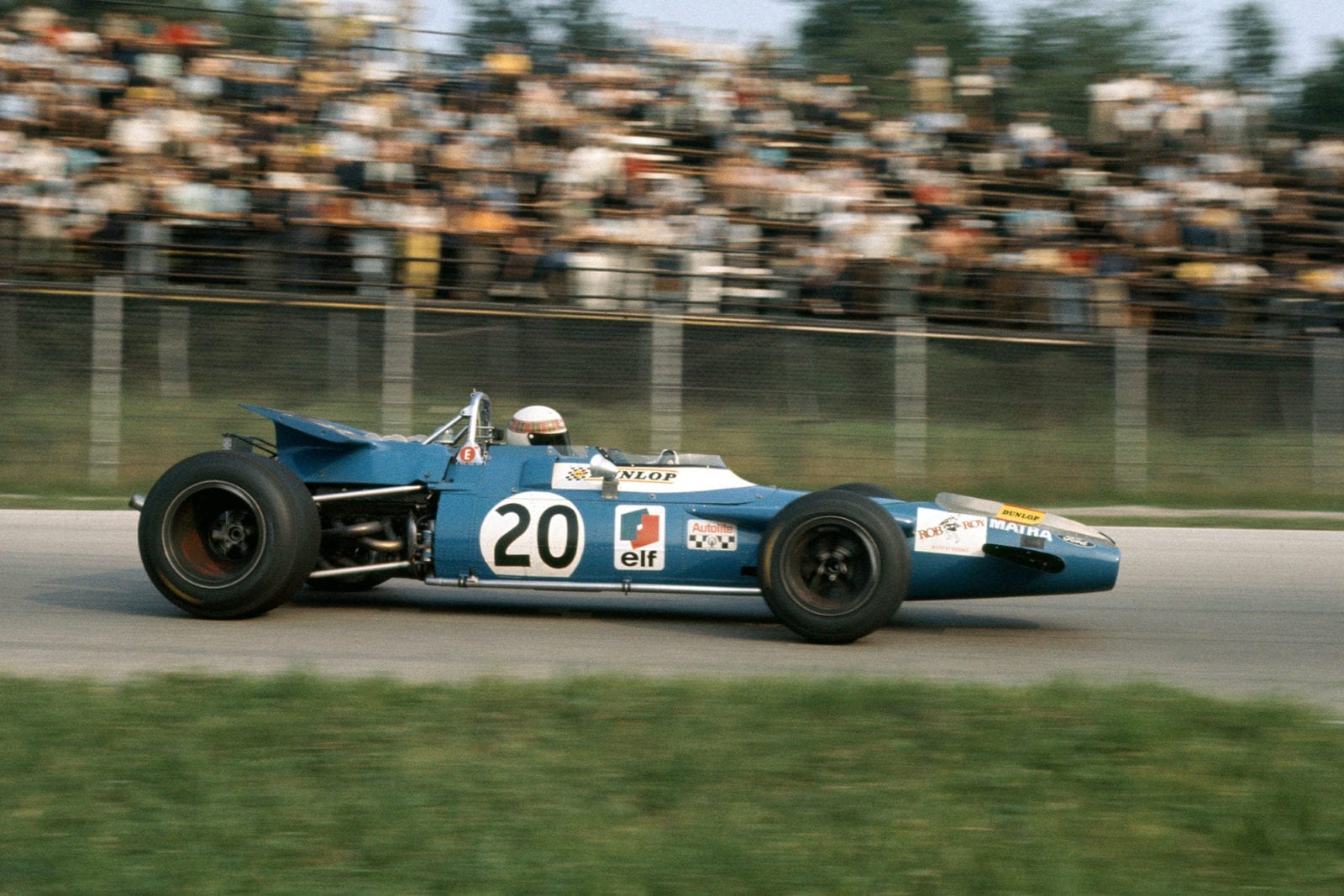 Jackie Stewart in his Matra at the 1969 Italian Grand Prix