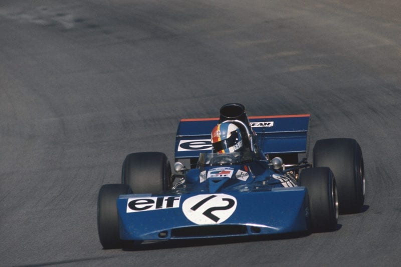 Francois Cevert in his Tyrrell at the 1971 Austrian Grand Prix.