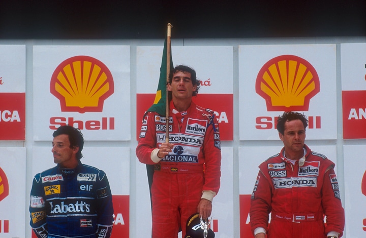 Wins for Senna and Prost, this week in motor sport