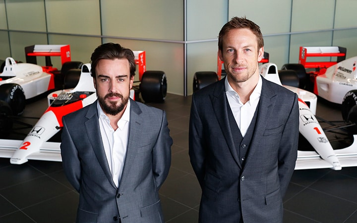 Button and Alonso at McLaren