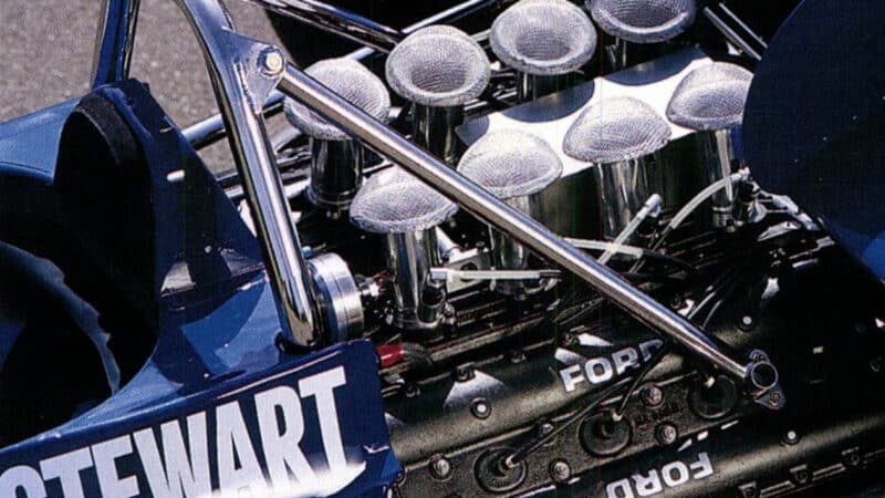 DFV engine in Tyrrell 001 F1 car