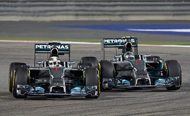 Team-mates battling in Bahrain