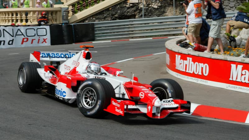 Toyota of Jarno Trulli at the 2005 Monaco Grand Prix