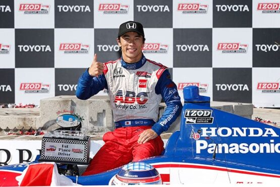 Takuma Sato wins at Long Beach