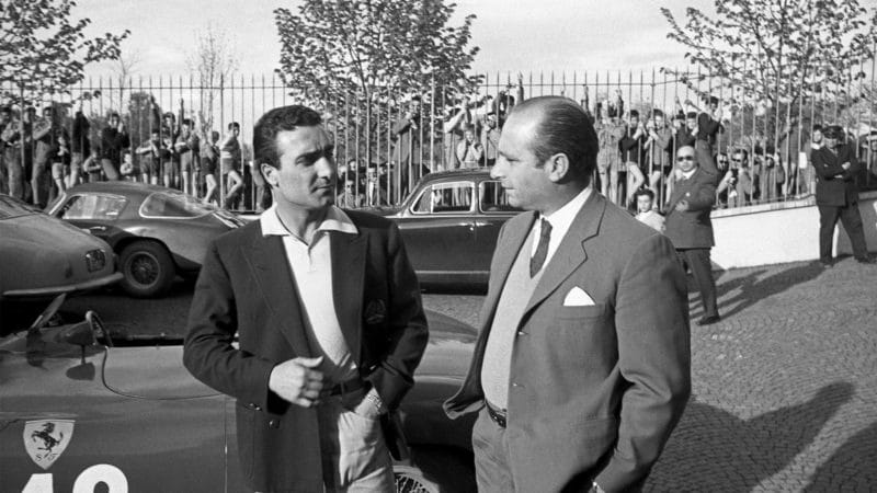 1956 Mille Miglia Eugenio Castellotti and Juan Manuel Fangio