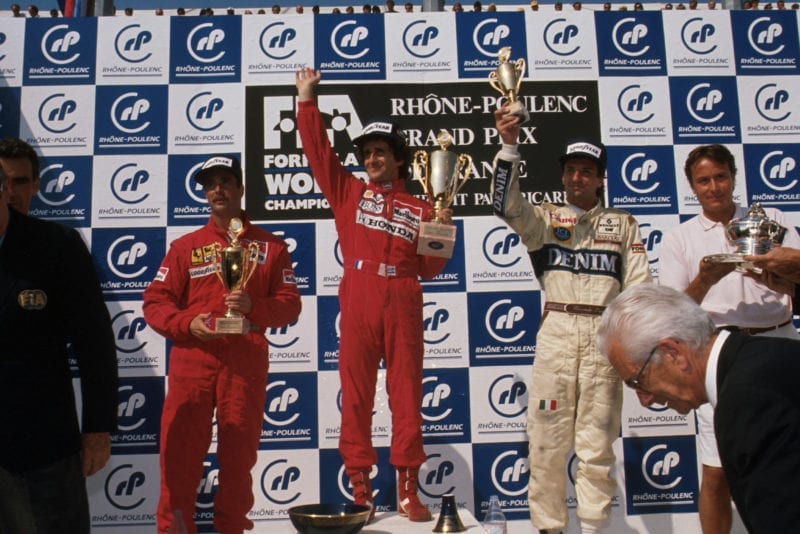 1989 French GP podium