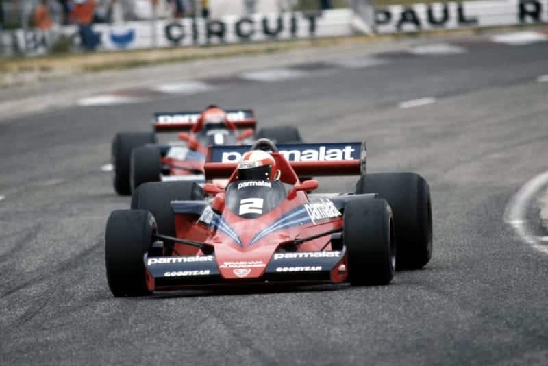 John Watson (Brabham) competing at the 1978 French Grand Prix, Paul Ricard.