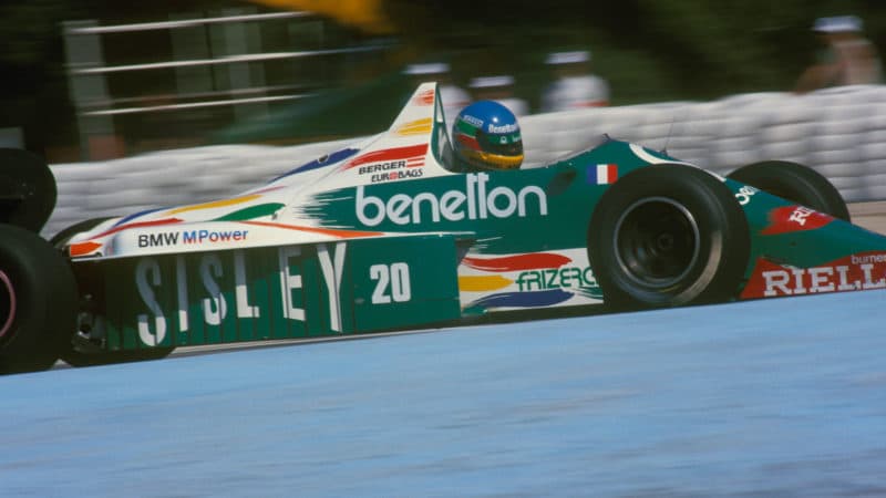 Gerhard Berger Benetton 1986 1
