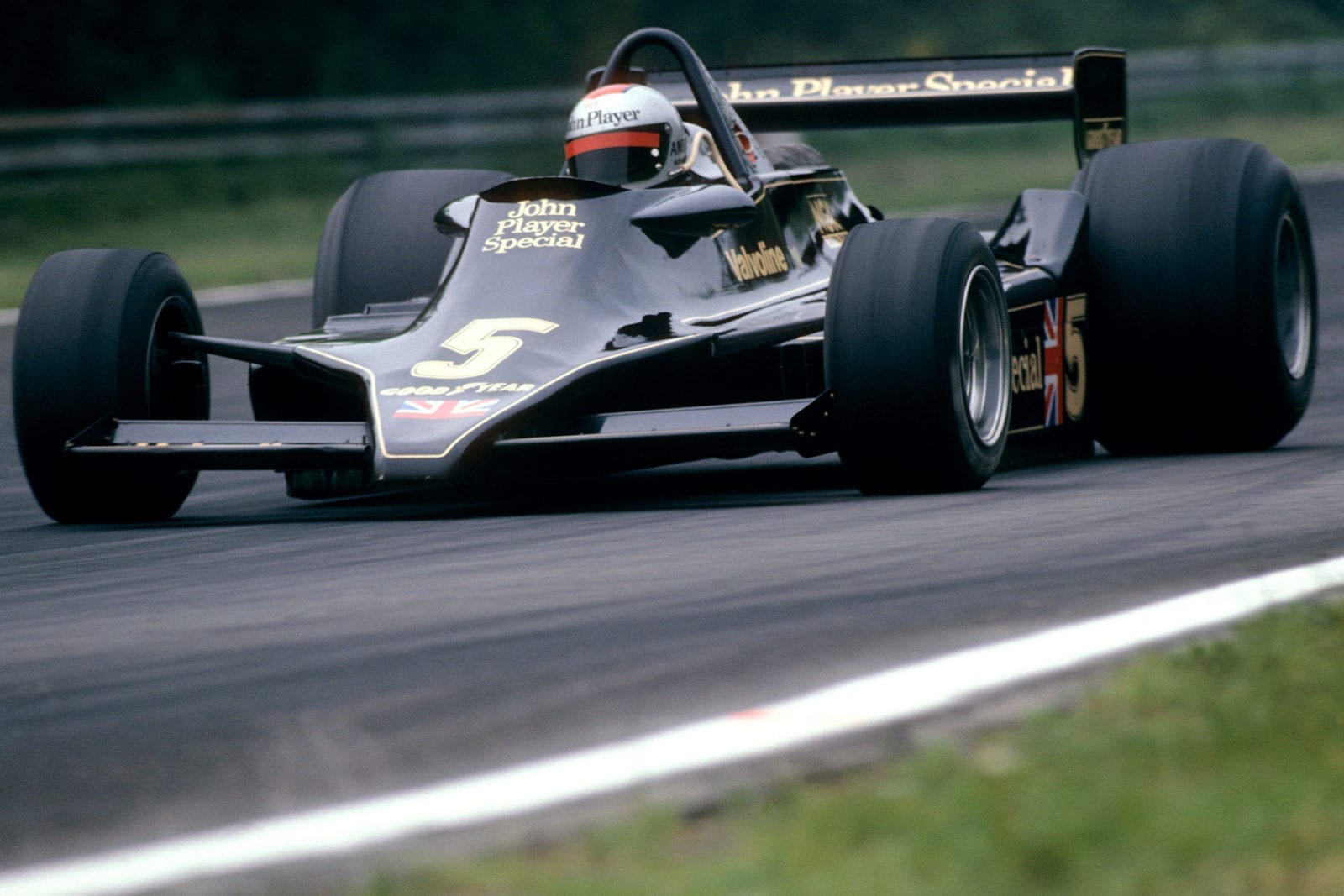 Mario Andretti in the Lotus 79 during the 1978 Belgian Grand Prix at Zolder