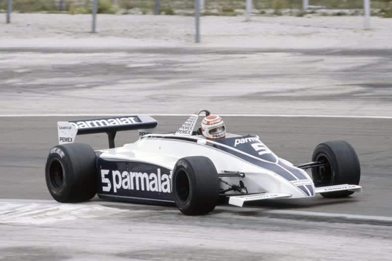 Nelson Piquet in a Brabham BT49C-Ford Cosworth.