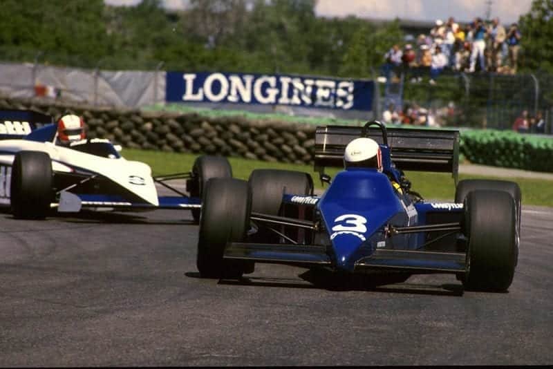 Martin Brundle finished 12th in his Tyrrell 012.