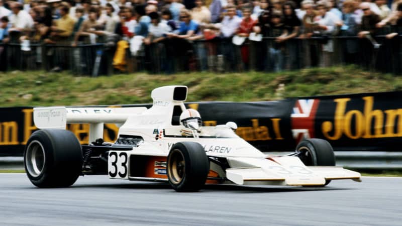 Mike Hailwood 1974 British GP McLaren