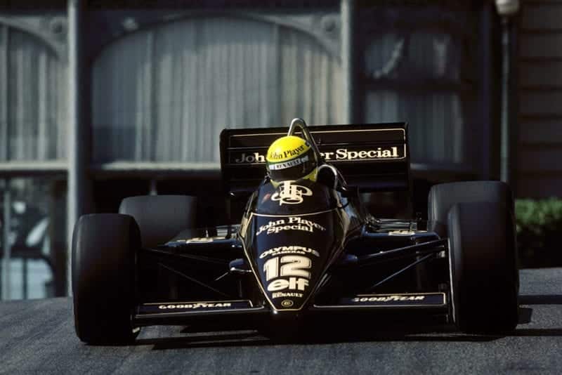Ayrton Senna in his Lotus 97T claimed a sensational pole position that left several of his peers rather irate!