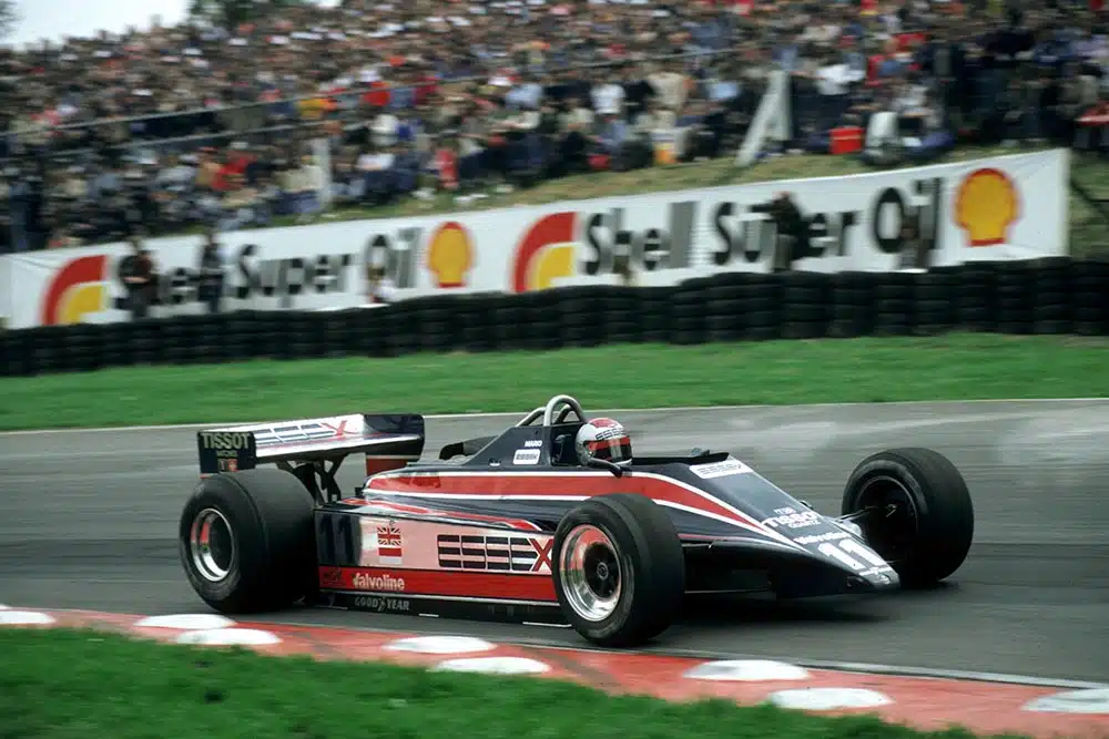 Mario Andretti in a Lotus 81.