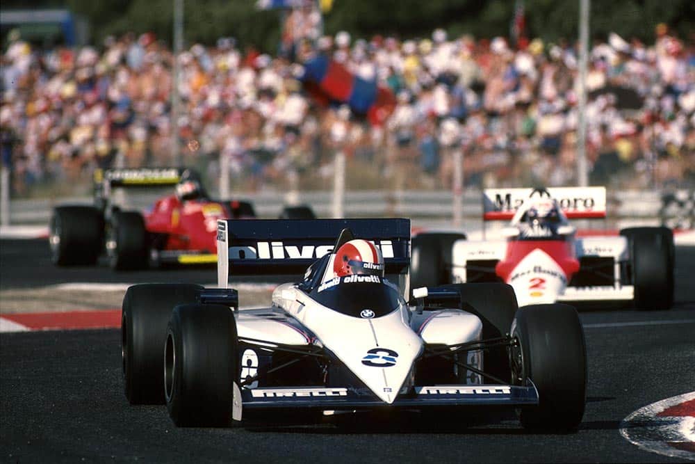 Marc Surer at the wheel of his Brabham BT54.