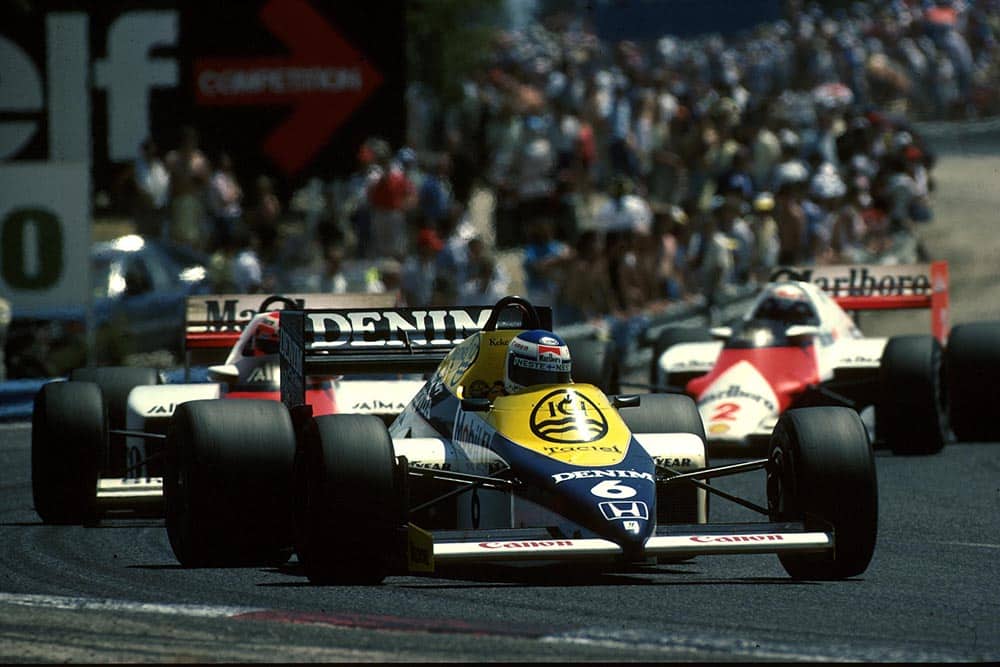 Keke Rosberg driving his Williams FW10.