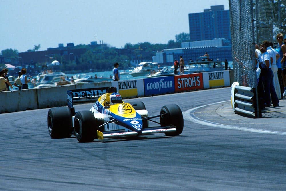 Keke Rosberg in his Williams Honda FW10.