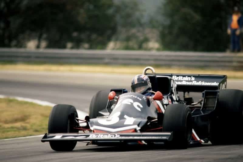David Purley in his Lec Refrigeration at the 1977 Belgium Grand Prix