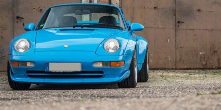 Driving the £1.8 million Porsche
