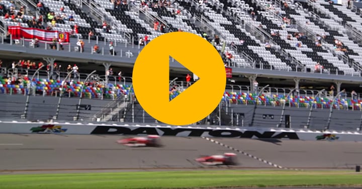 Watch: Vettel and Kimi drive the Daytona banking
