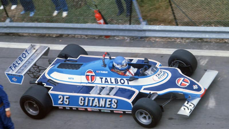 Ligier F1 driver Patrick Tambay 1981