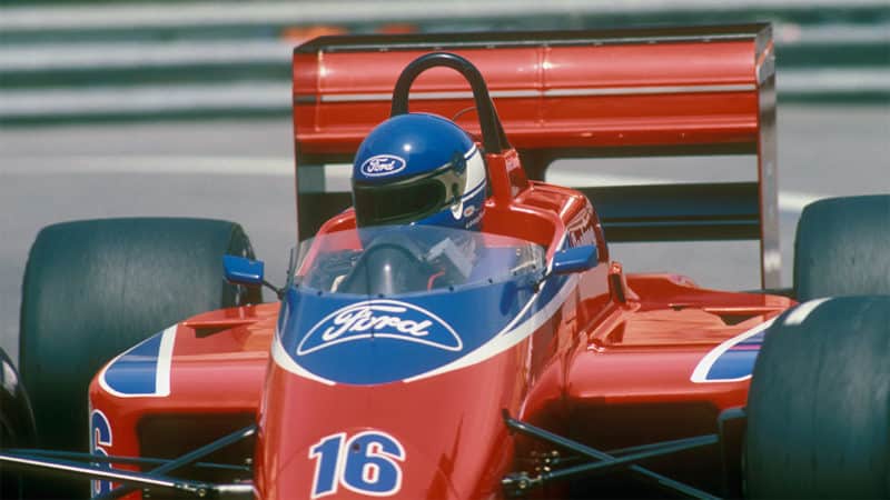 Lola Haas F1 driver Patrick Tambay 1982