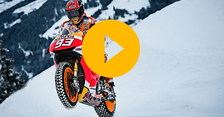 Watch: Marquez’s MotoGP snow ride
