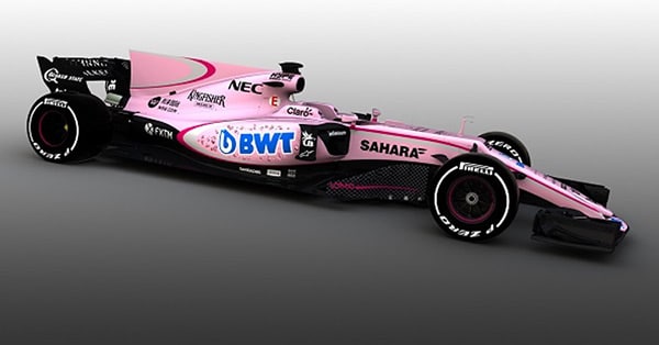 Force India turns pink – but we’ve seen it before