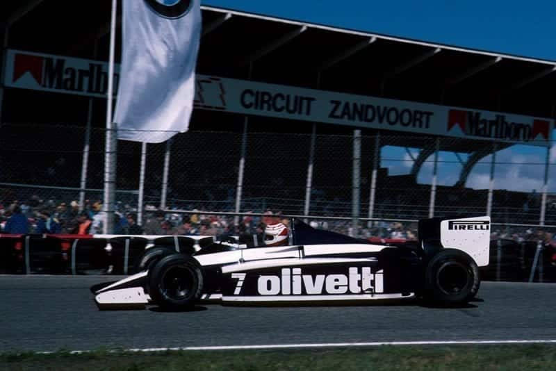 Nelson Piquet in his Brabham BT54.