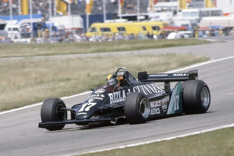 Derek Daly in his March 811-Ford Cosworth.