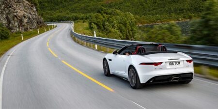 The four-cylinder Jaguar sports car