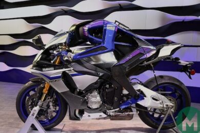 Yamaha Motobot races Rossi