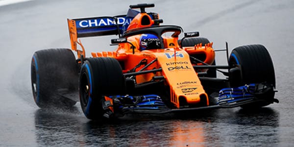 Alonso braves snow to top F1 test day three