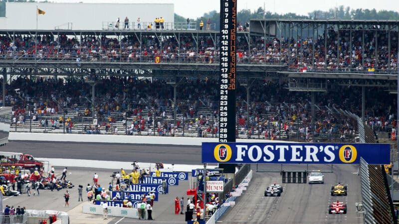 Six cars on the grid for the start of 2005 United States Grand Prix