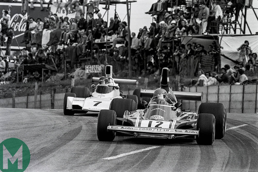 5 Niki Lauda in his Brabham Alfa Romeo retired from the British GP