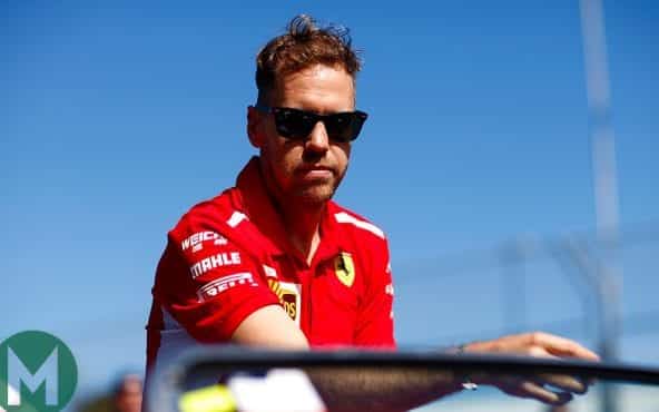 Vettel’s Ferrari struggles