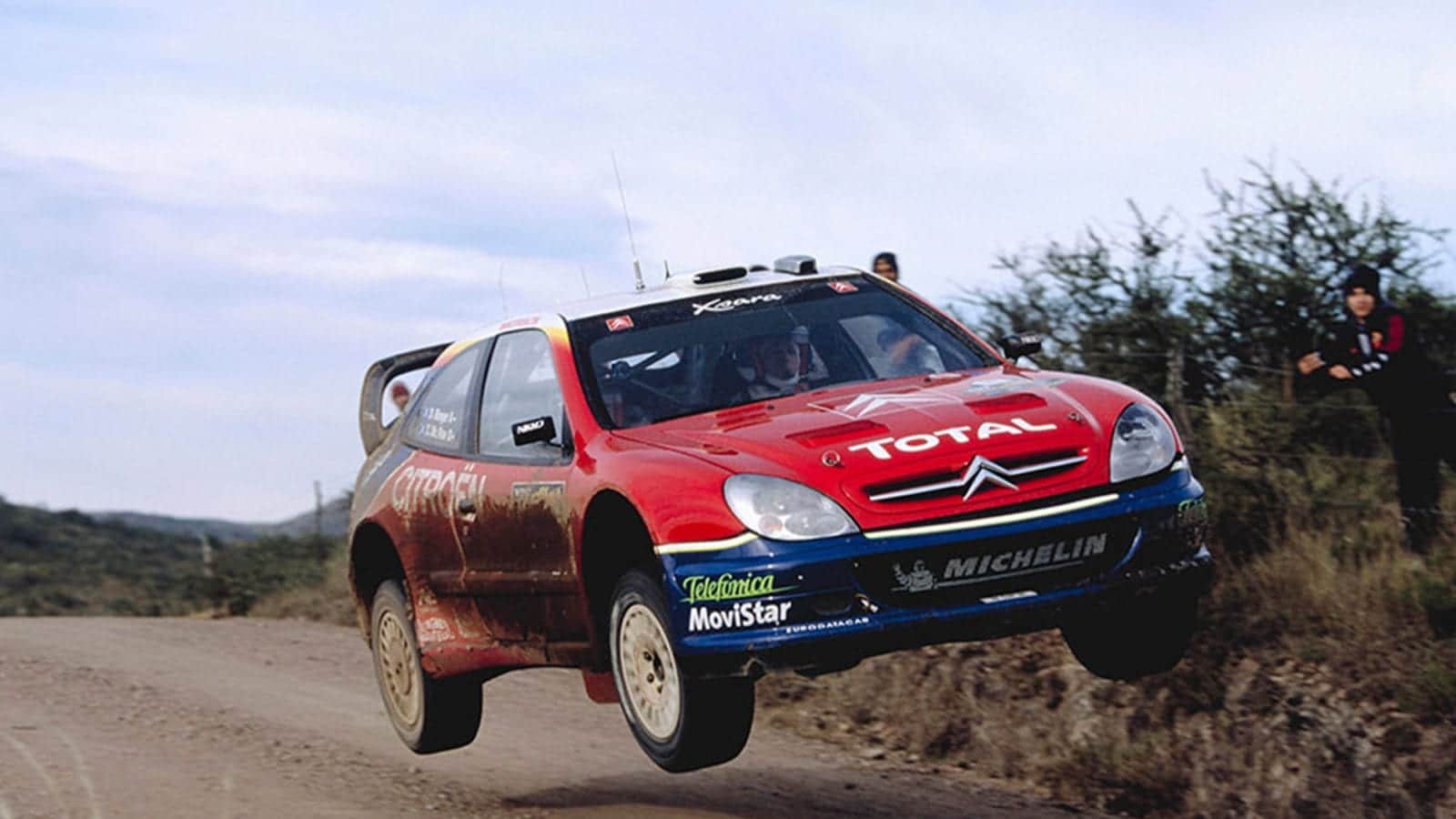 Citroen Xsara WRC jumping