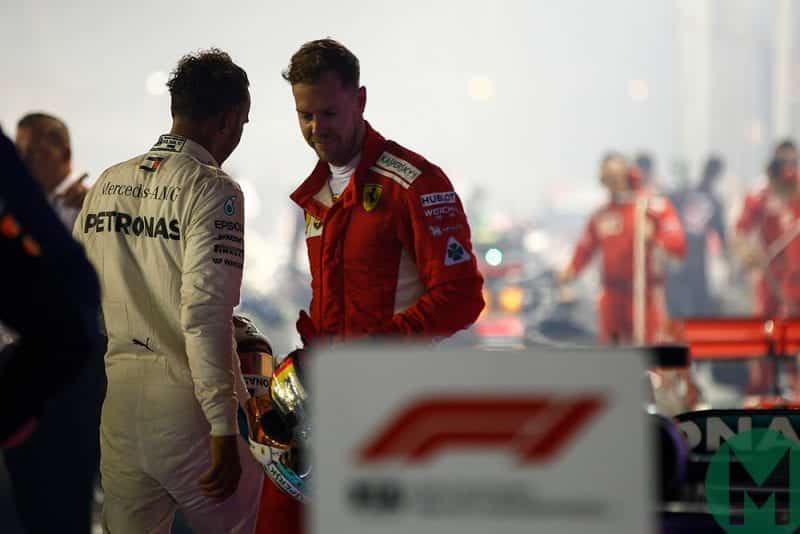 Vettel and Hamilton 2018 Singapore GP