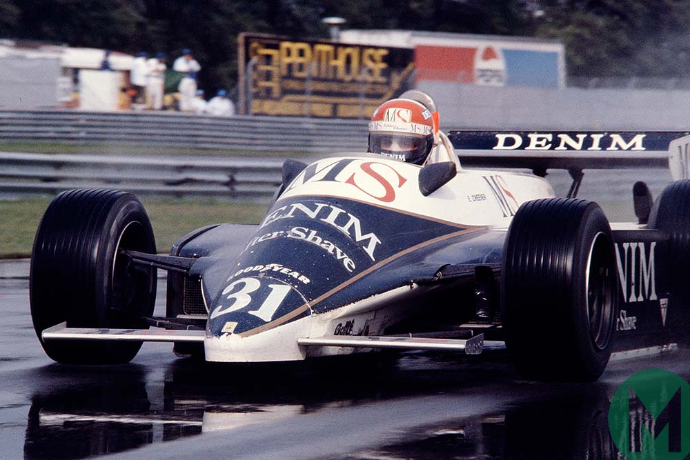 Eddie Cheever in 1980 Canadian Grand Prix practice in his Osella
