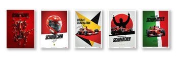 These prints mark Schumacher’s first Ferrari title 