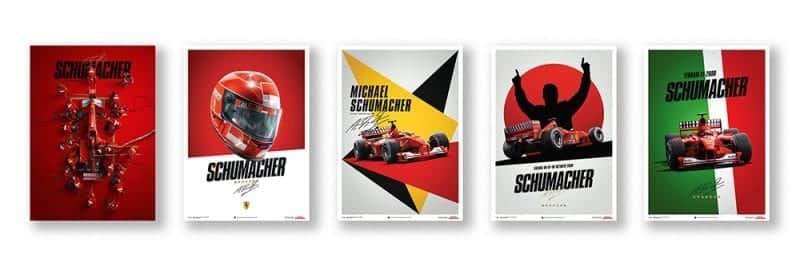 Michael Schumacher automobilist posters