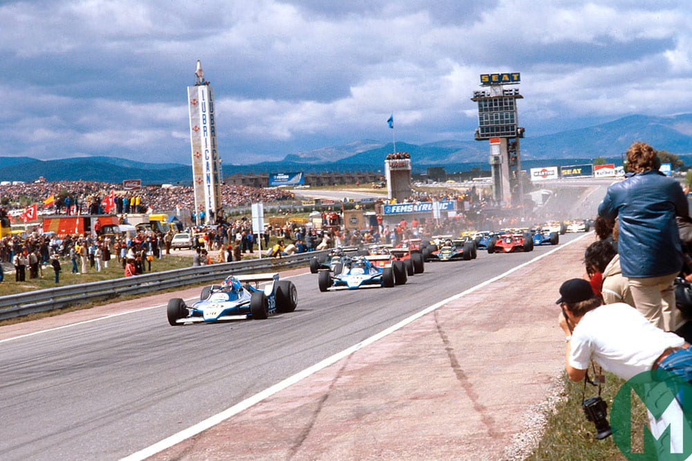 The start of the 1979 Spanish Grand Prix