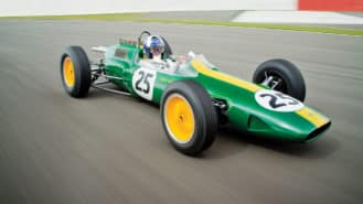 Coulthard drives the Lotus 25: ‘I whooped on Hangar Straight!’