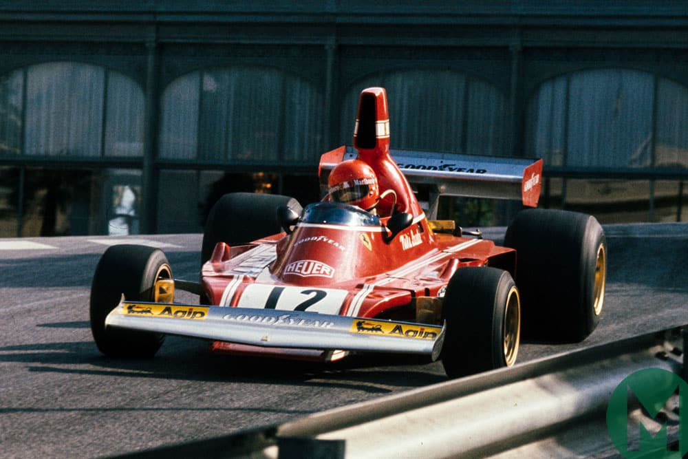 Niki Lauda at the 1974 Monaco Grand Prix