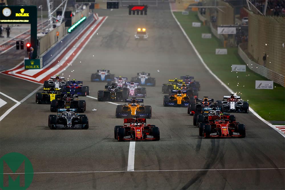2019 Bahrain Formula 1 Grand Prix start