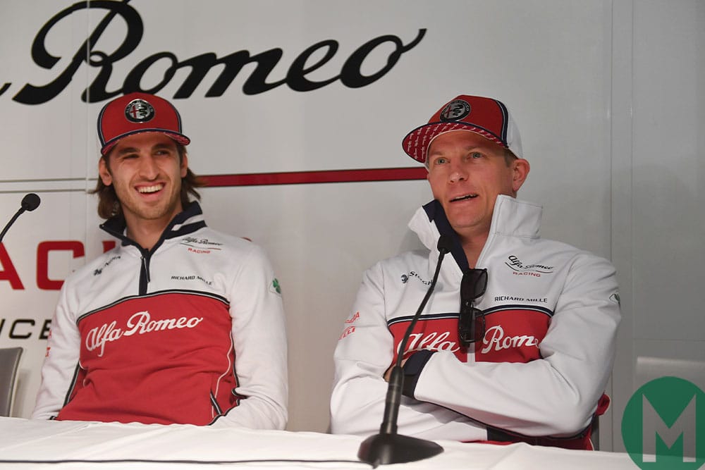 Alfa Romeo Racing Kimi Raikkonen Antonio Giovinazzi