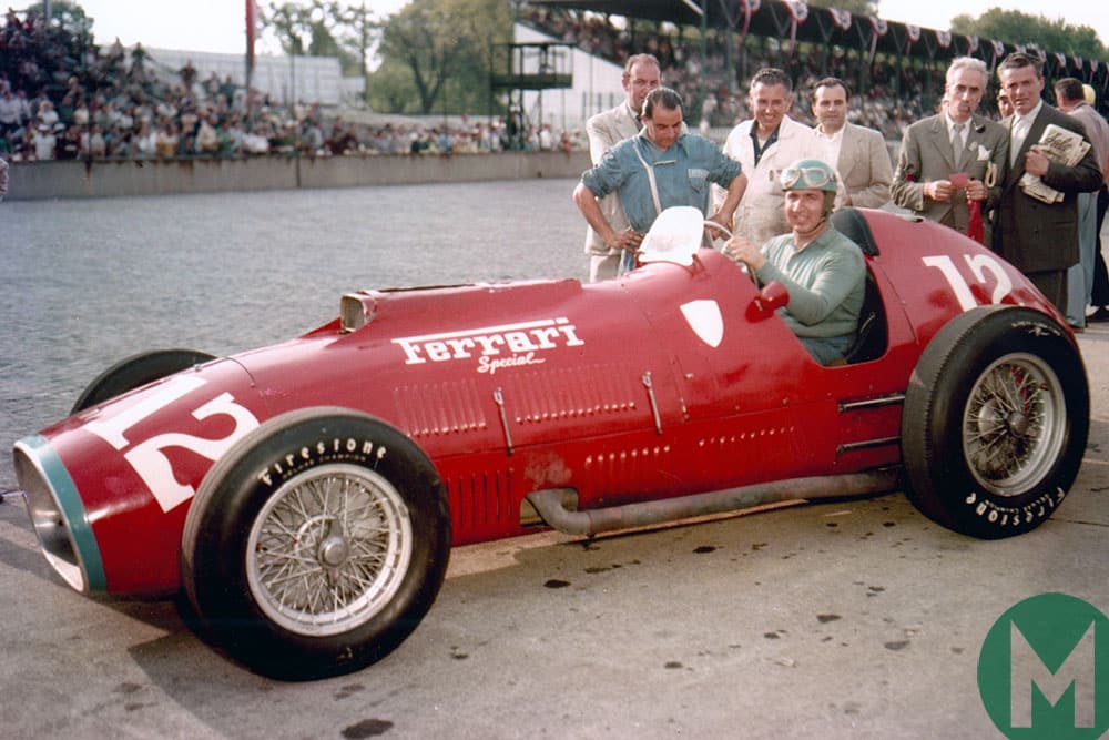 Alberto Ascari took part in the 1952 Indianapolis 500 in a 4.5-litre Ferrari 375