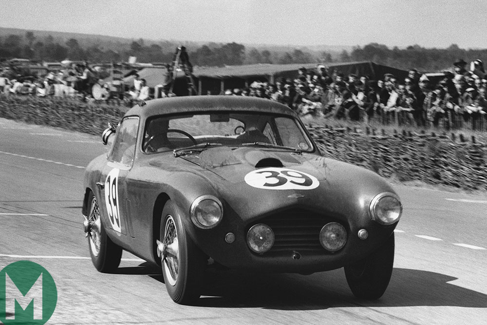The Frazer Nash Le Mans Coupe from 1953, which that year won its class and finished 13th overall in the Le Mans 24 Hours driven by Ken Wharton and Laurence Mitchell