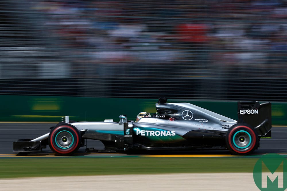 Lewis Hamilton in the 2016 Mercedes W07